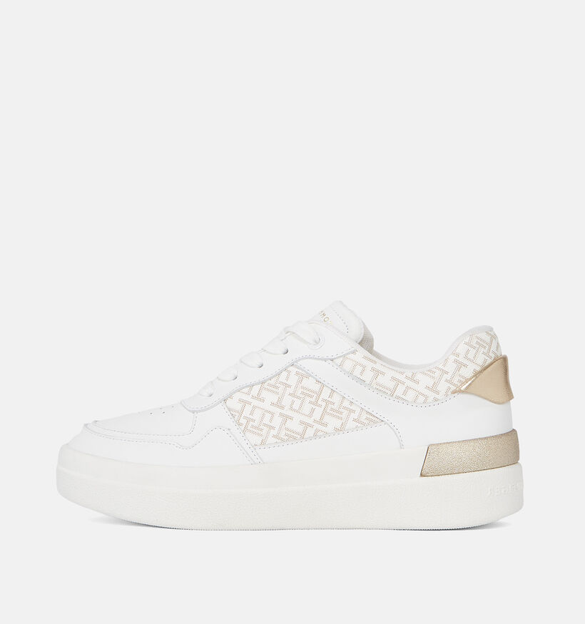 Tommy Hilfiger Lux Court Monogram Witte Sneakers voor dames (349711)