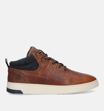 Hoge schoenen cognac