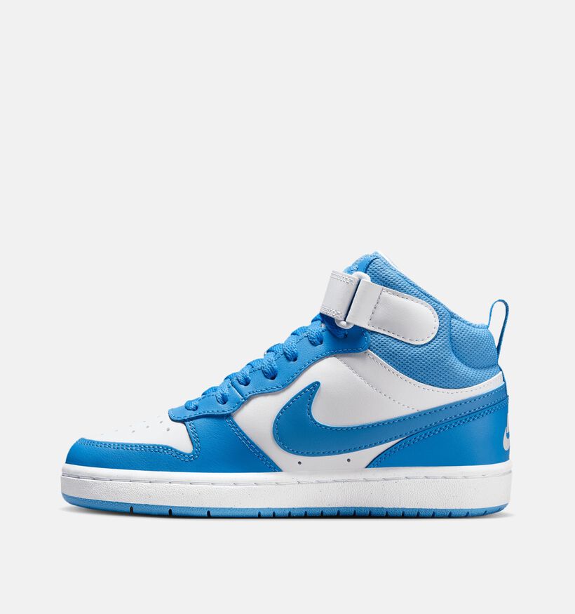 Nike Court Borough MID 2 GS Baskets en Bleu pour filles, garçons (350496)