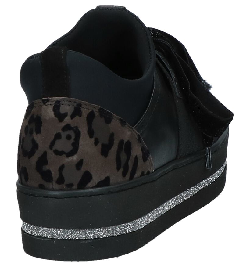 Maripé Zwarte Lage Sneakers in daim (230566)