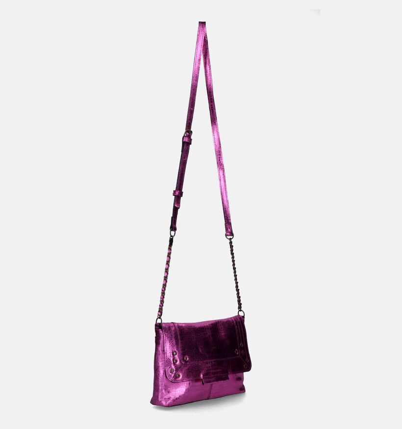 Pieces Felizia Sac porté croisé en Fuchsia pour femmes (345232)