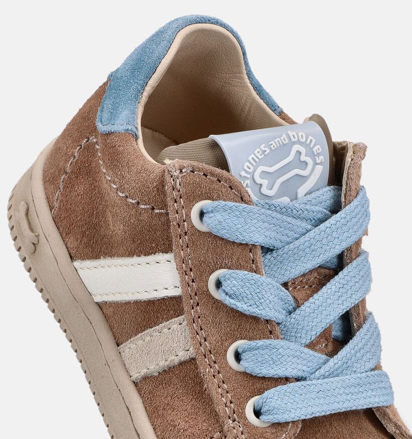 STONES and BONES Nepo Bruine Sneakers voor jongens (373738) - geschikt voor steunzolen
