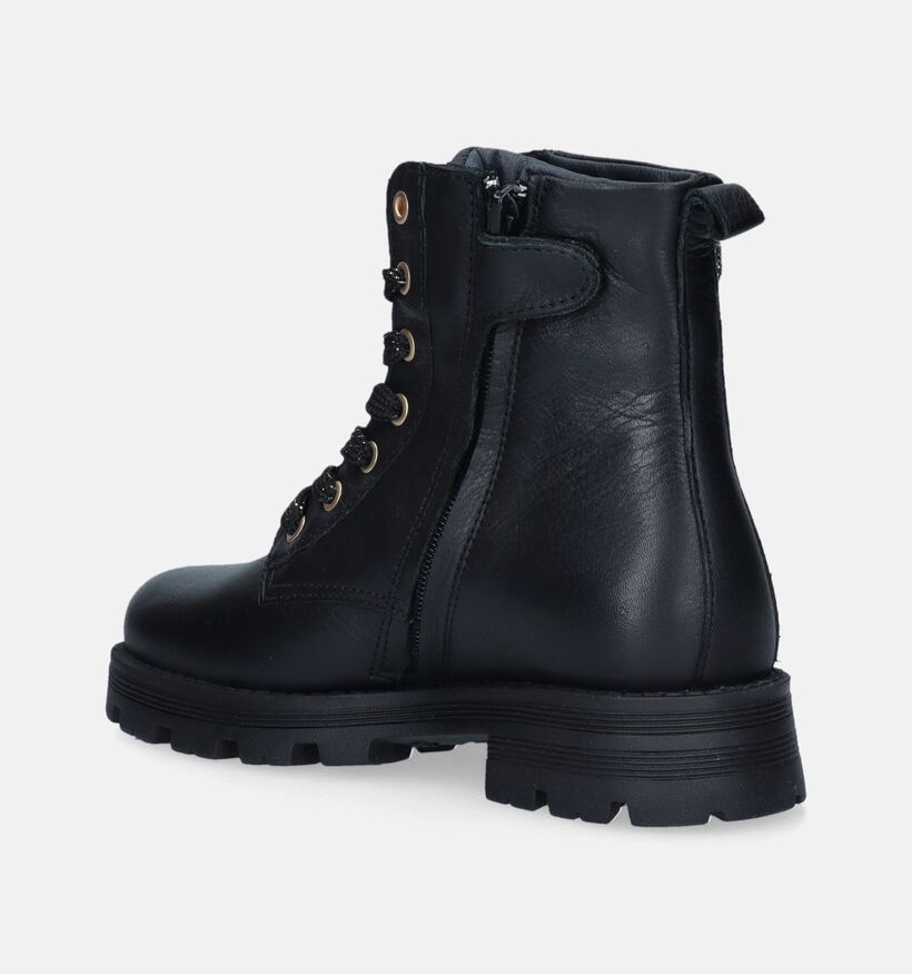 Little David Proud Bottines en Noir pour filles (349382) - pour semelles orthopédiques