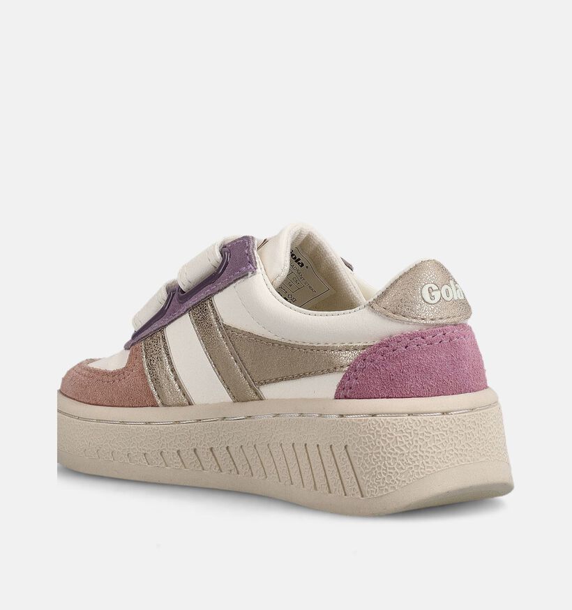 Gola Grandslam Quadrant Witte Schoenen voor meisjes (368593) - geschikt voor steunzolen