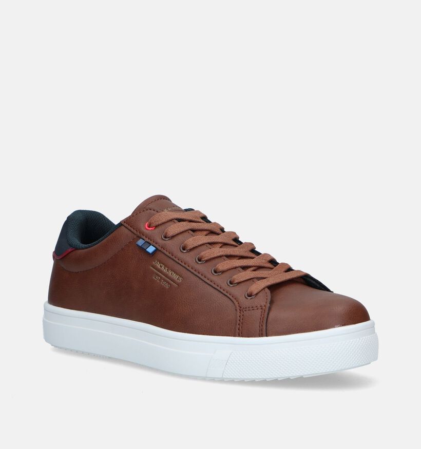 Jack & Jones Bale PU Cognac Veterschoenen voor heren (337926) - geschikt voor steunzolen