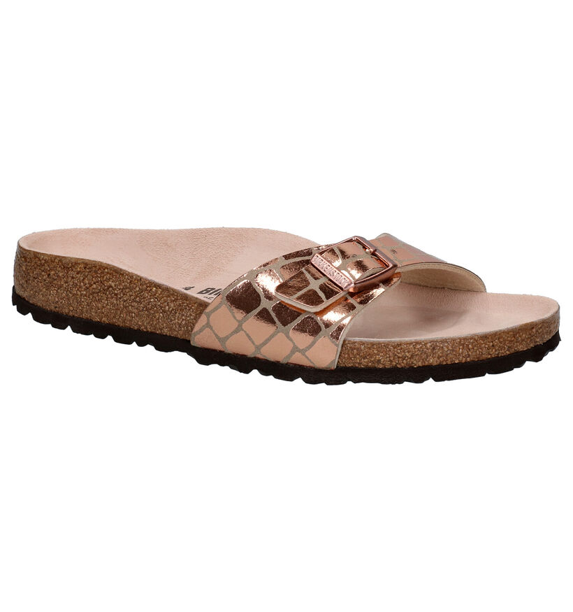 Birkenstock Madrid Birko-Flor Witte Slippers voor dames (338044)
