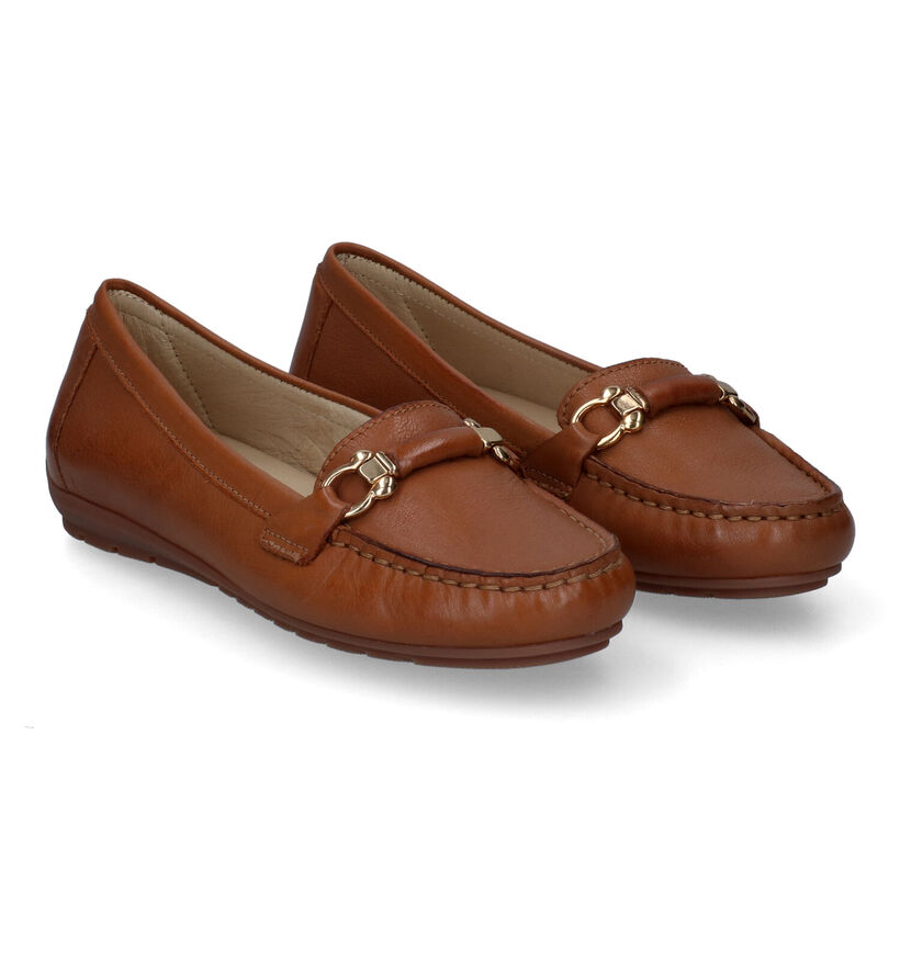 River Woods Mocassins en Cognac en cuir (306872)