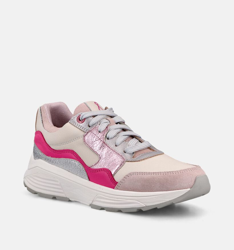 Xsensible Pink Ribbon Baskets en Beige/Rose pour femmes (375849) - pour semelles orthop&eacute;diques