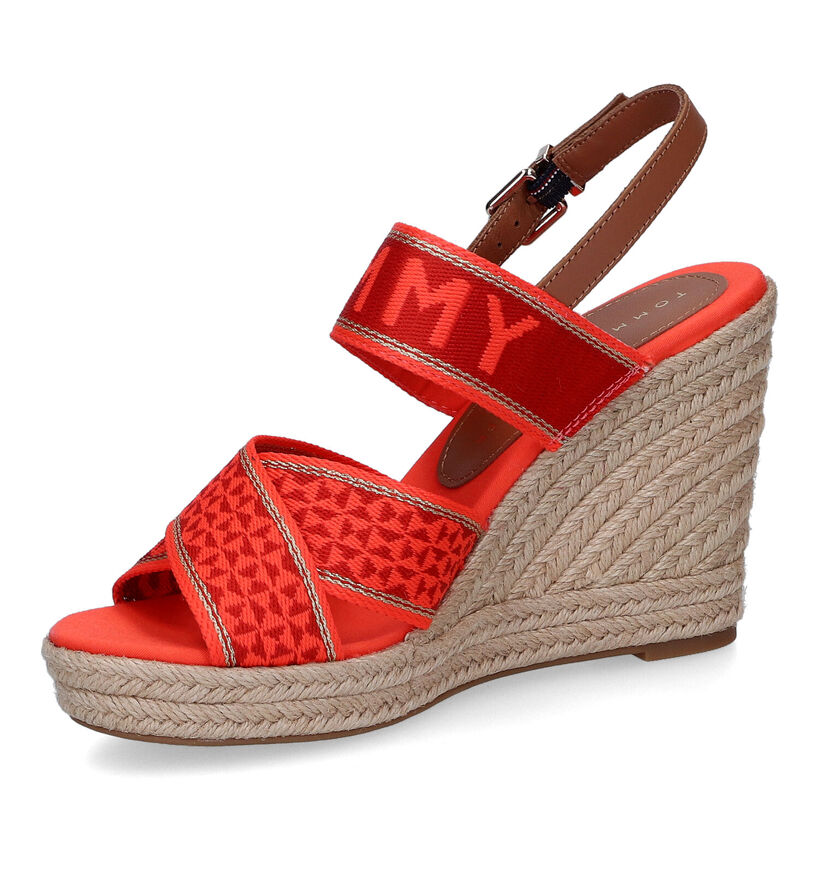 TH Tommy Webbing Sandales en Orange pour femmes (303998)