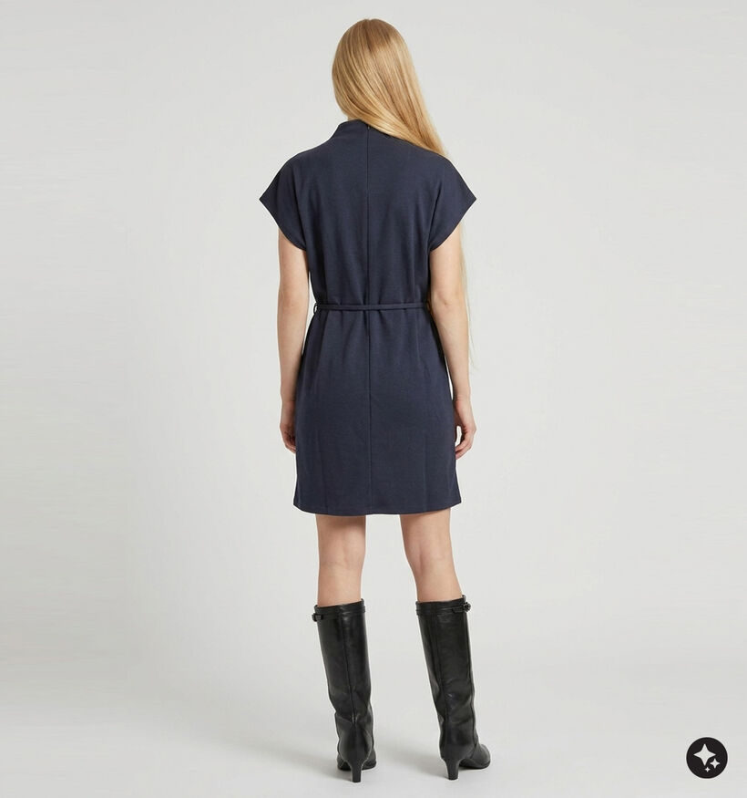 Vila Merlano Robe mi-longue en Bleu fonc&eacute; pour femmes (382060)