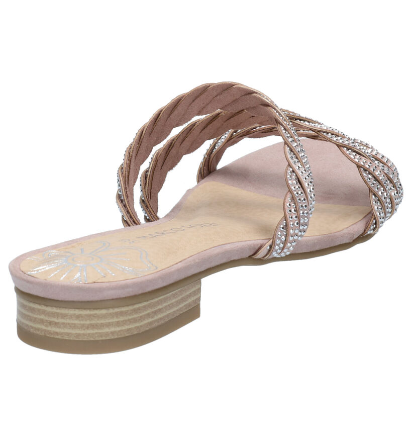 Marco Tozzi Nu-pieds plates en Rose pour femmes (274440)