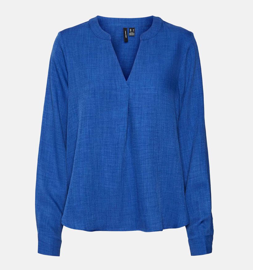 Vero Moda Marla Blouse lin en Noir pour femmes (334139)
