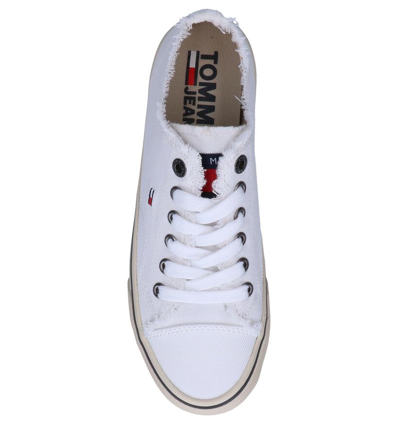 Witte Sneakers Tommy Hilfiger Lowcut Tommy Jeans in stof (252685)