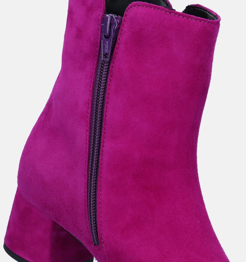 Gabor Best Fitting Bottines avec talon en Fuchsia pour femmes (331237) - pour semelles orthopédiques