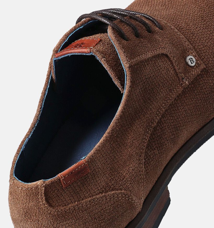 Berkelmans Oran Bruine Geklede veterschoenen voor heren (357858) - geschikt voor steunzolen