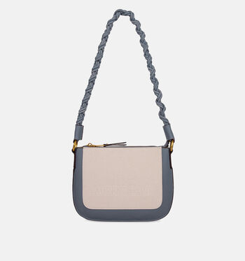 Laurent David Schoudertassen Beige/Blauw