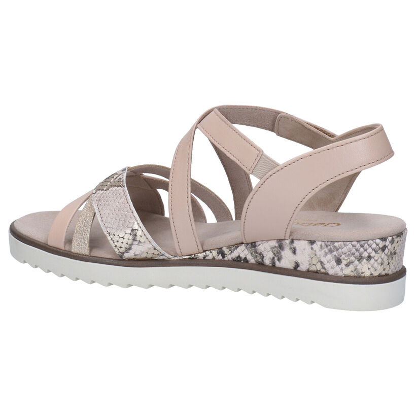 Gabor Beige Sandalen in leer (271741)