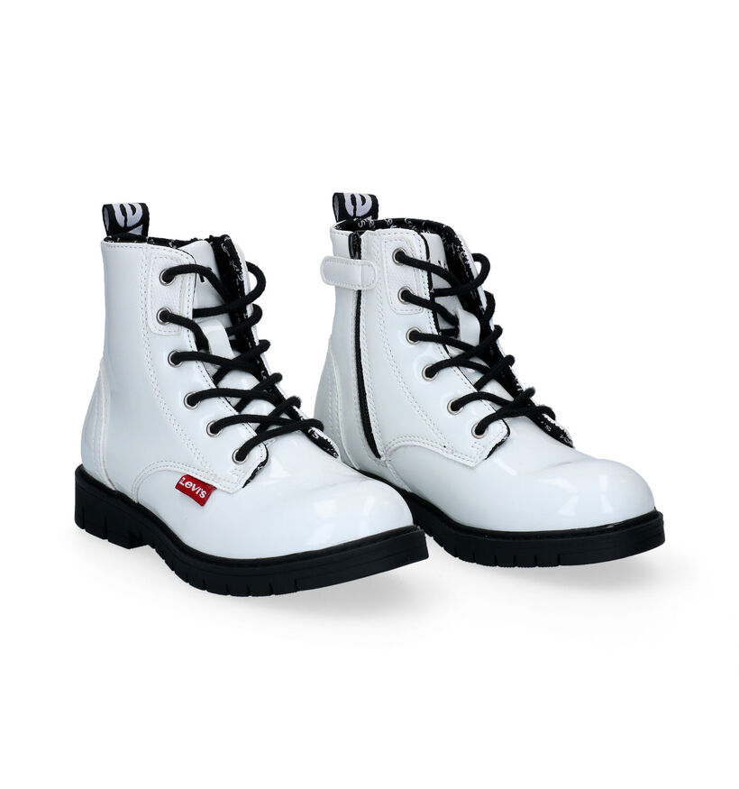 Levi's Pasadena Witte Boots in kunstleer (295563)