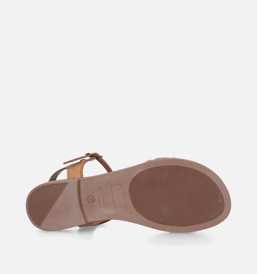 Scapa Cognac Platte sandalen voor dames (338570)