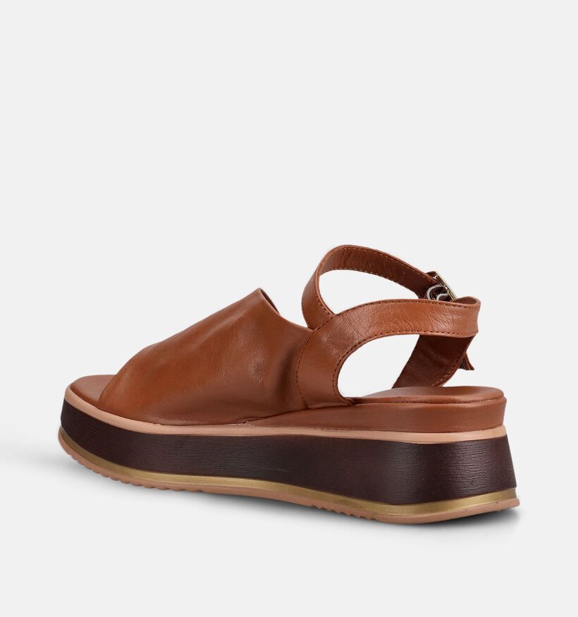 Laurent David Cognac Sandalen voor dames (373544)