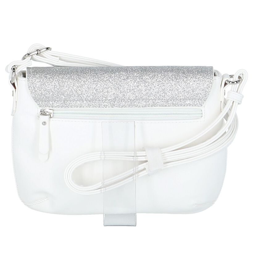 Gabor Aurora Witte Crossbody Tas met Zilveren Glitters in kunstleer (221506)