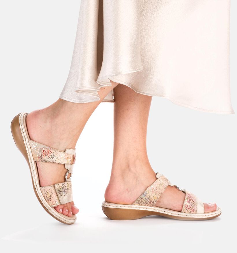 Rieker Beige Slippers voor dames (354956)