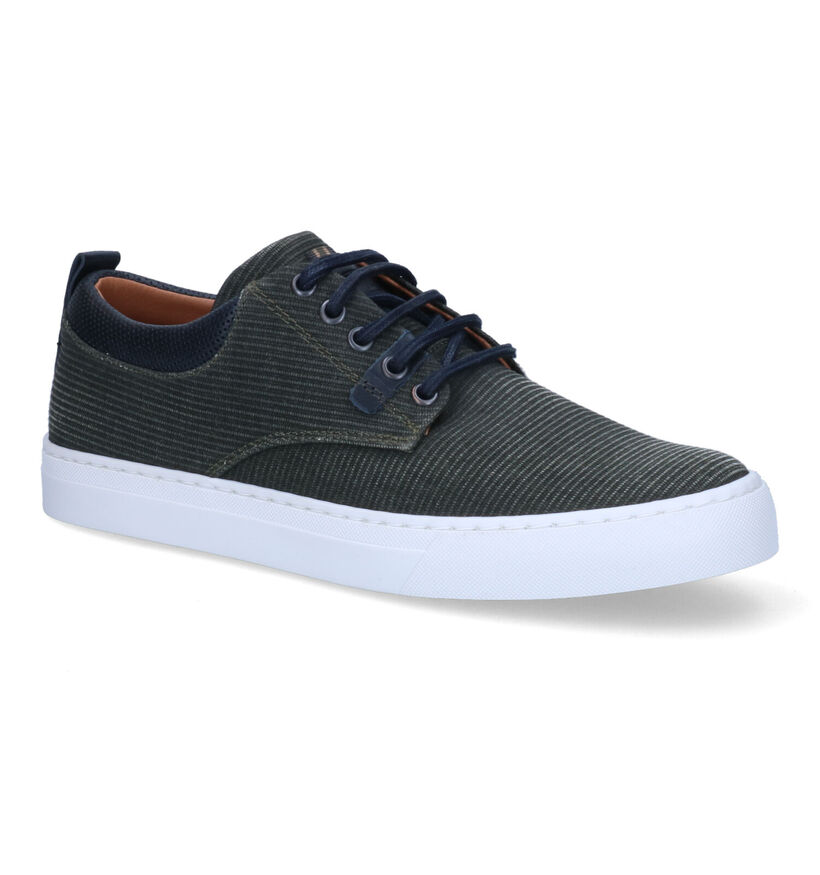 Bullboxer Chaussures à lacets en Bleu foncé pour hommes (302209) - pour semelles orthopédiques