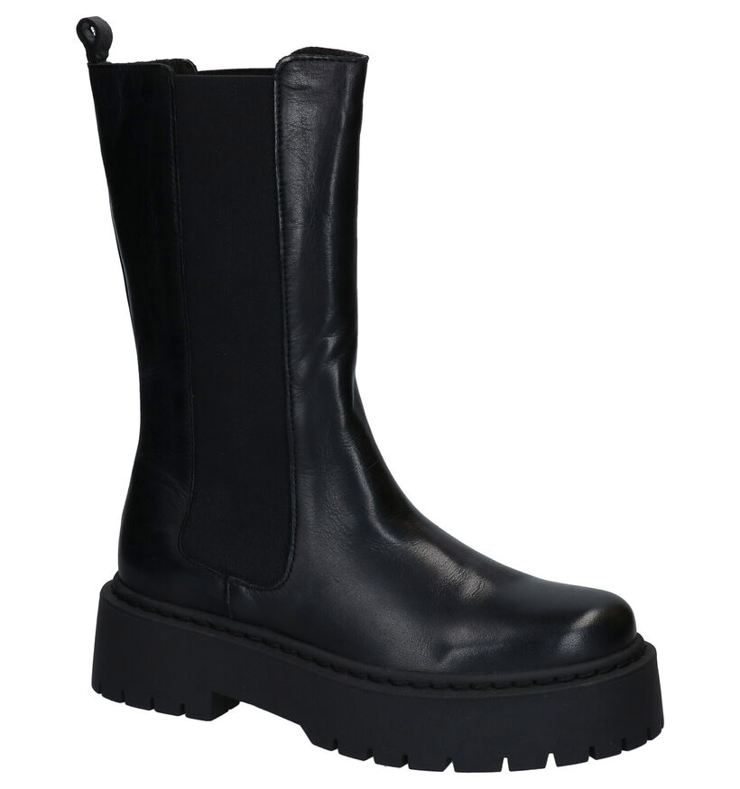 Via Limone Bottes courtes en Noir en cuir (290442)