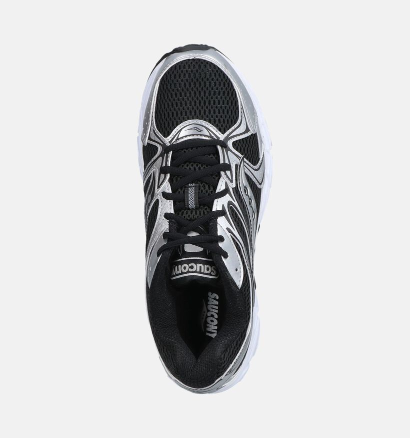 Saucony Ride Millenium Zwarte/Zilveren Sneakers voor heren (376423) - geschikt voor steunzolen