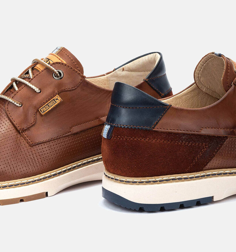 Pikolinos Olvera Cognac Veterschoenen voor heren (355442) - geschikt voor steunzolen
