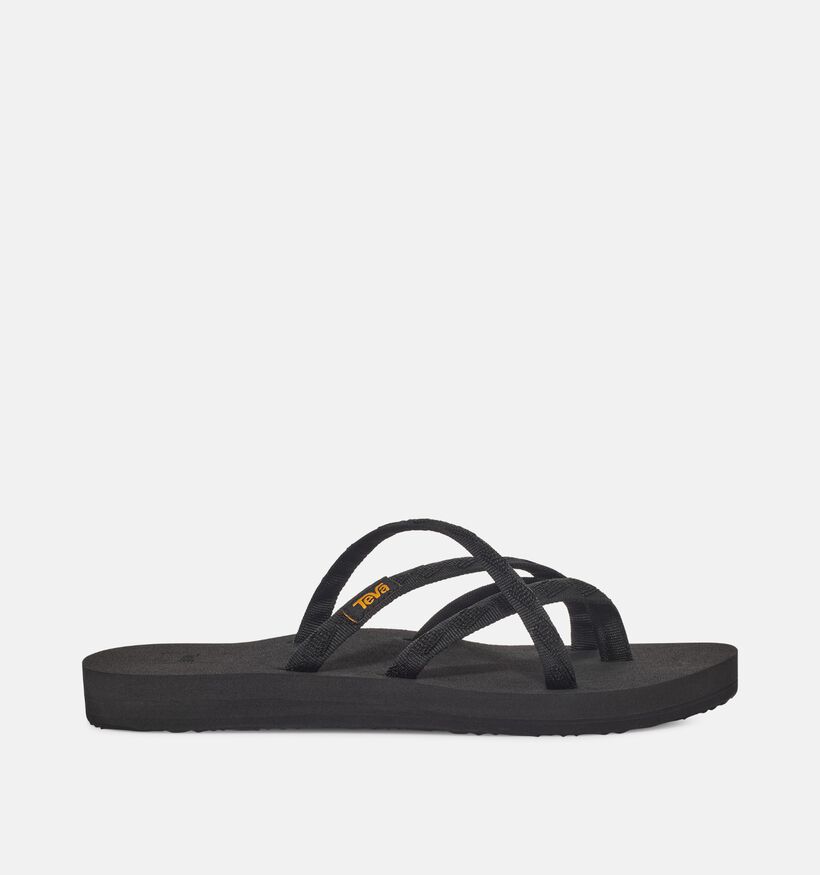 Teva Olowahu Nu-pieds plates en Noir pour femmes (354720)