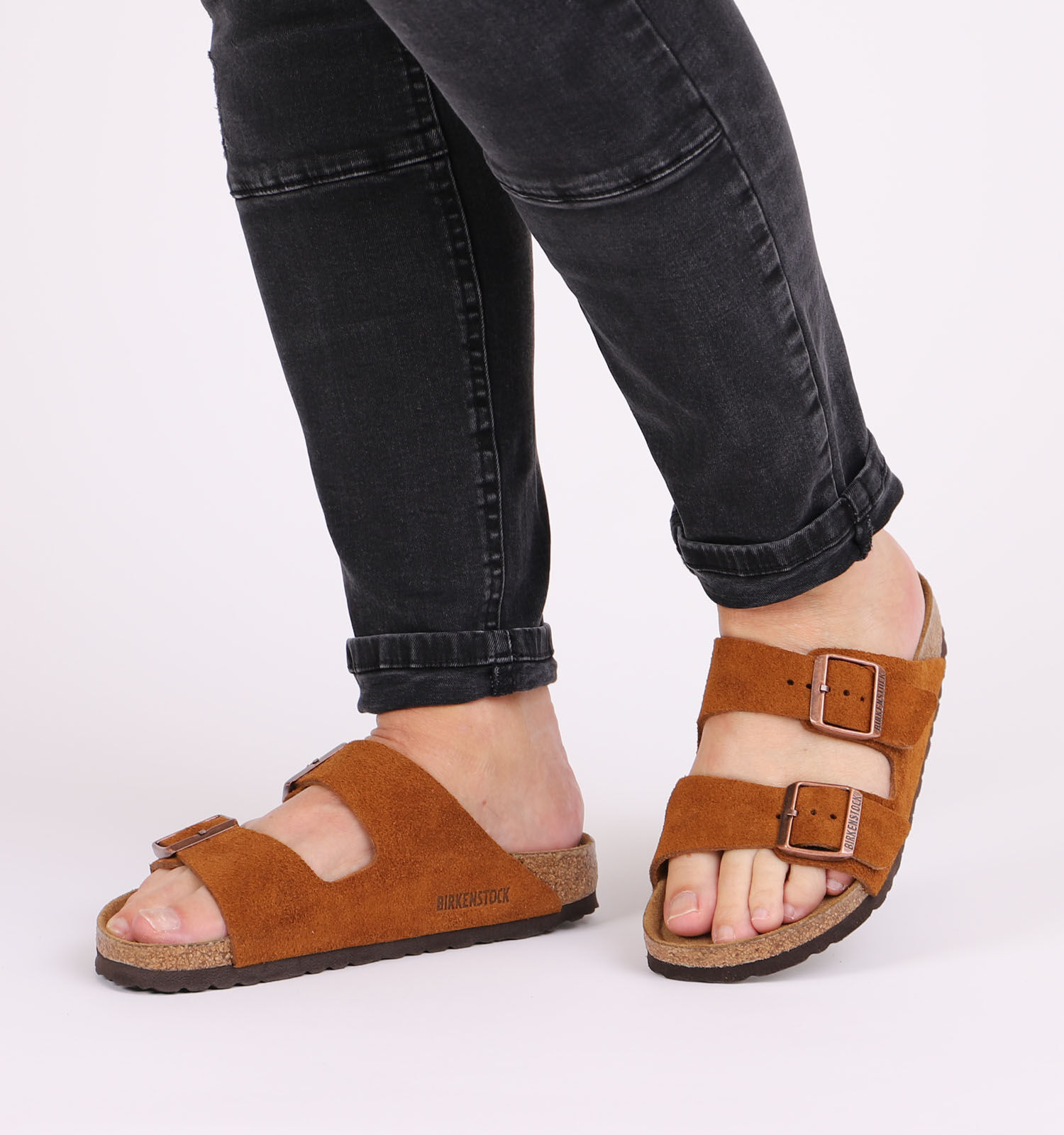 Birkenstock Arizona Cognac Slippers | TORFS.BE | Gratis verzend en retour