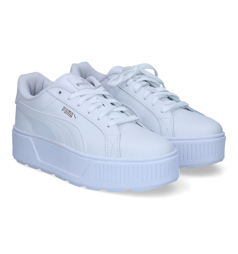 Puma Karmen Witte Sneakers in leer (311239)