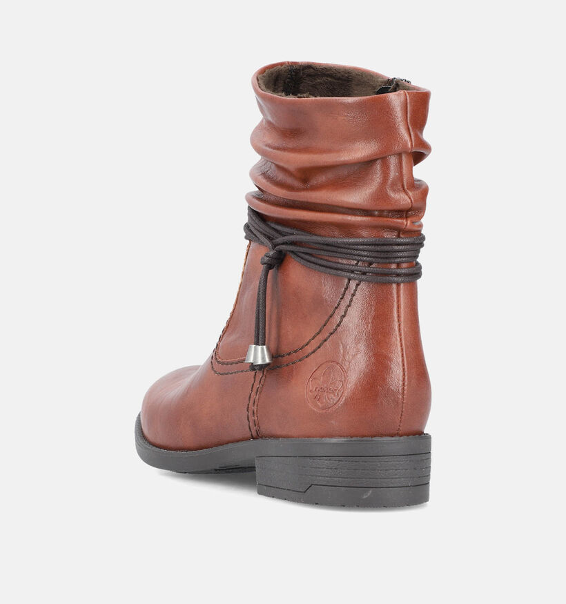Rieker Bottes courtes en Cognac pour femmes (347441)