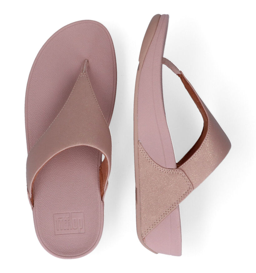 FitFlop Lulu Sparkle Roze Teenslippers in kunststof (302645)