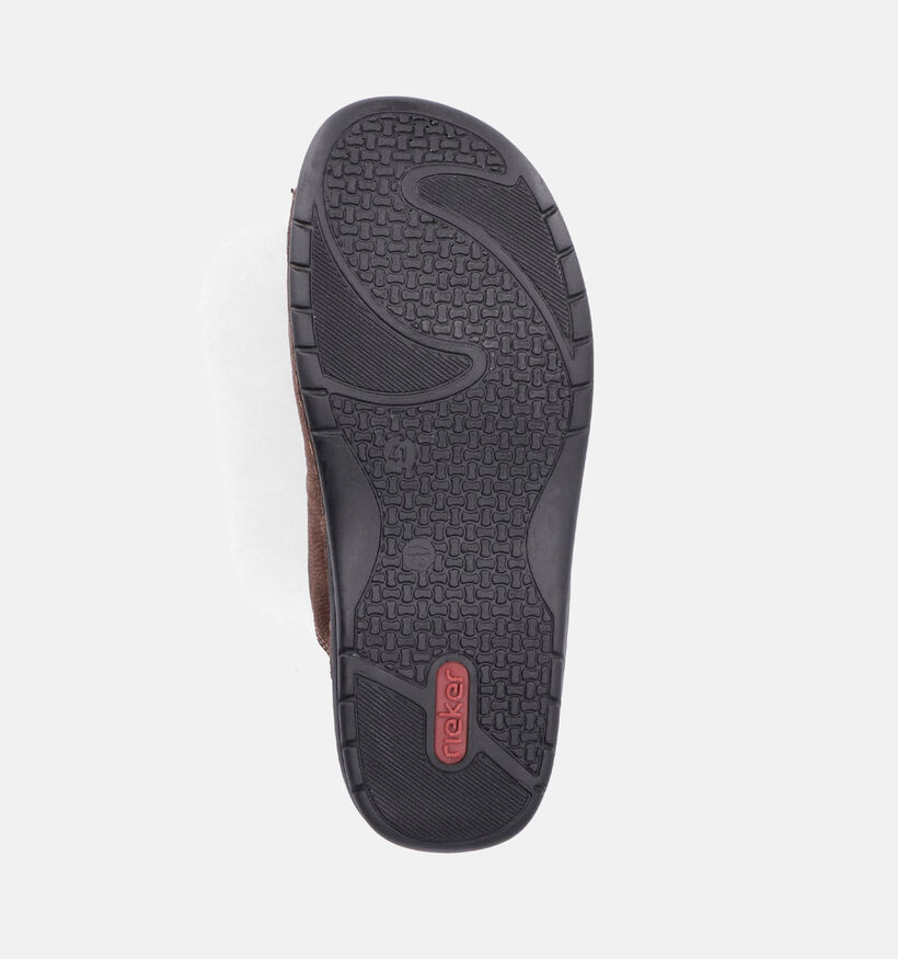 Rieker Nu-pieds casual en Marron pour hommes (354831)