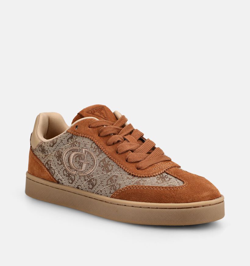Guess Jacek Baskets en Cognac pour femmes (375741) - pour semelles orthop&eacute;diques