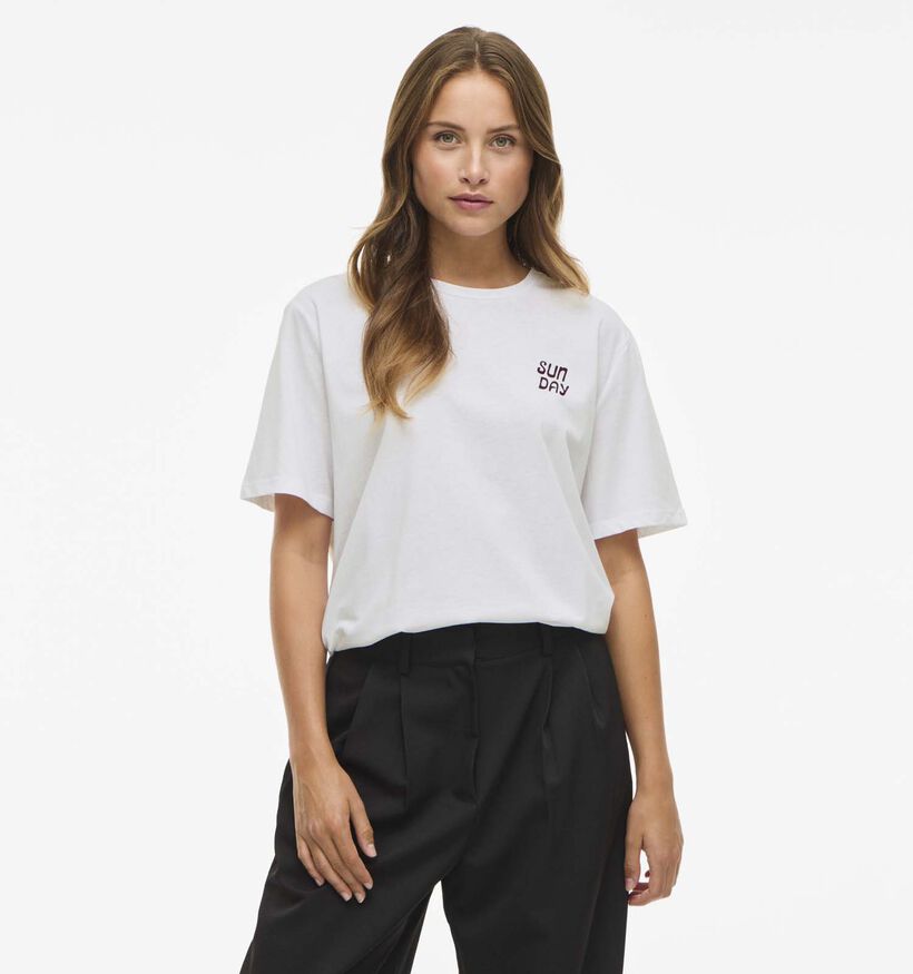 Vila Sage T-shirt en Blanc pour femmes (365585)