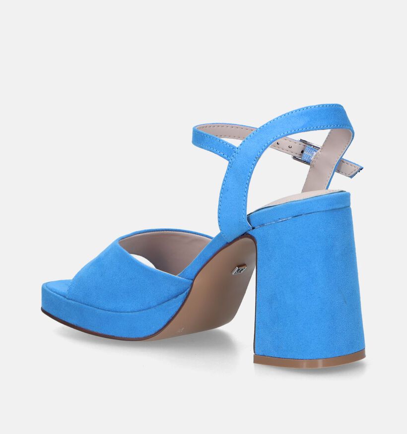 s.Oliver Sandales à talons en Bleu clair pour femmes (339693)