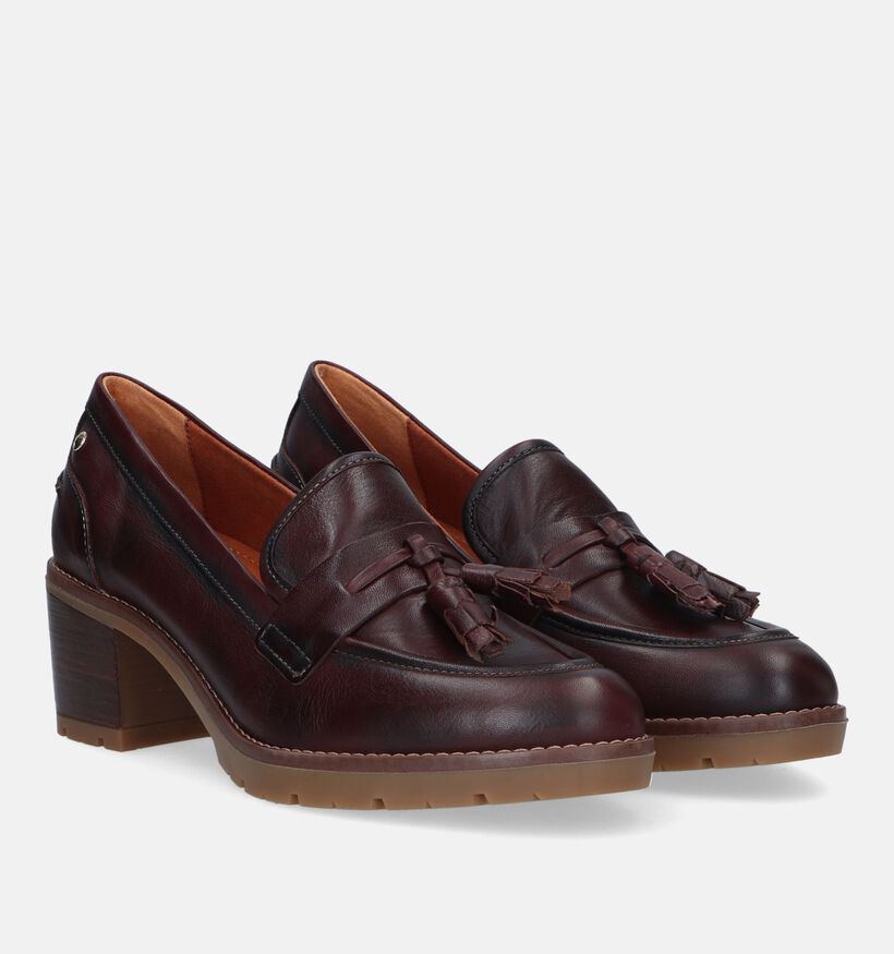 Pikolinos Llanes Cognac Mocassins met hak voor dames (329618)