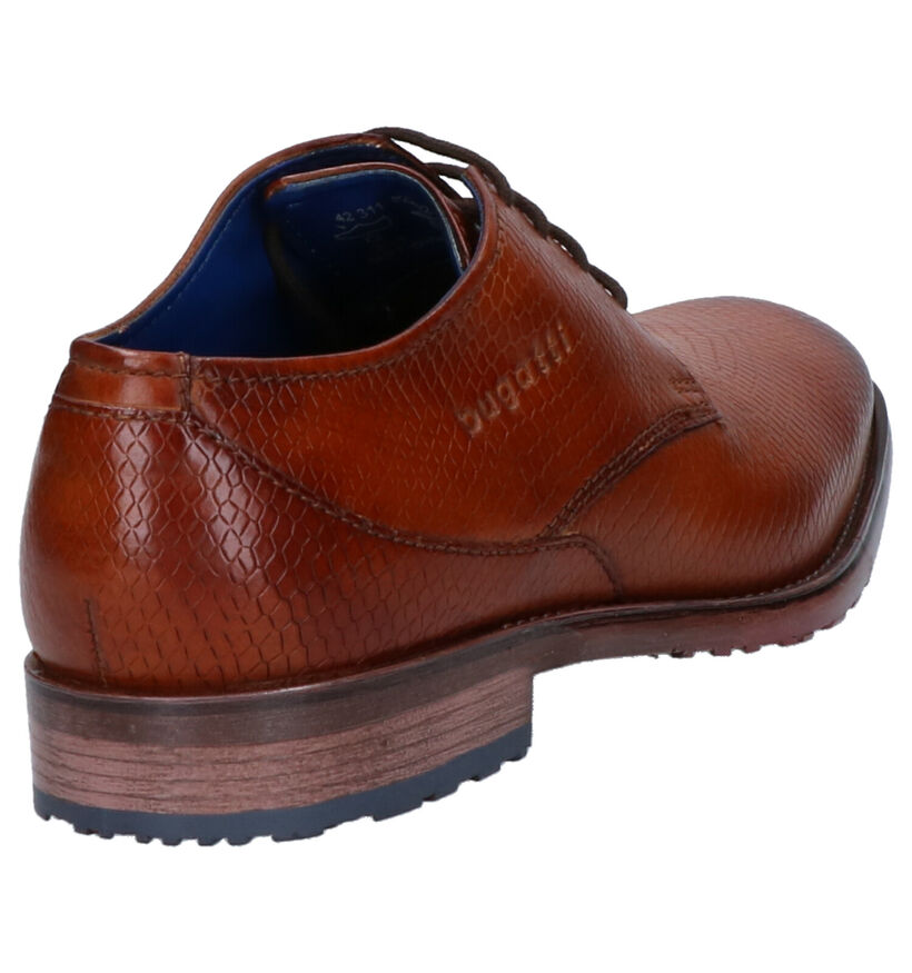 Bugatti Veterschoenen Cognac in leer (262581)