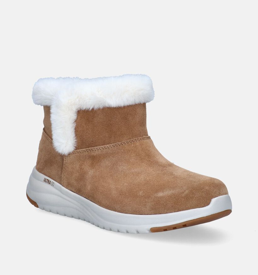 Skechers On-The-Go Stellar Cozy Step Cognac Boots voor dames (345127)