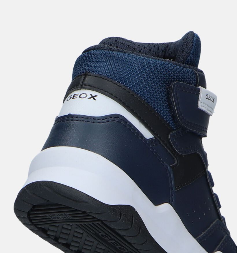 Geox Perth Blauwe Hoge Sneakers voor jongens (330086) - geschikt voor steunzolen