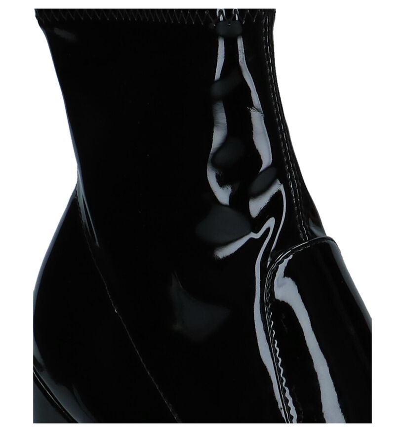 Steve Madden Gaze Zwarte Enkellaarzen met Hoge Hak, Zwart, pdp