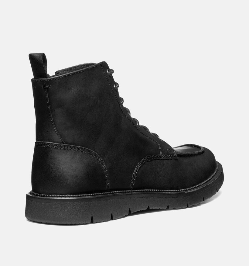 Geox Zwarte Veterboots voor heren (360109) - geschikt voor steunzolen