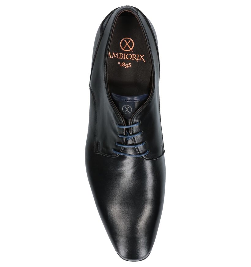 Ambiorix Chaussures habillées en Noir en cuir (250627)