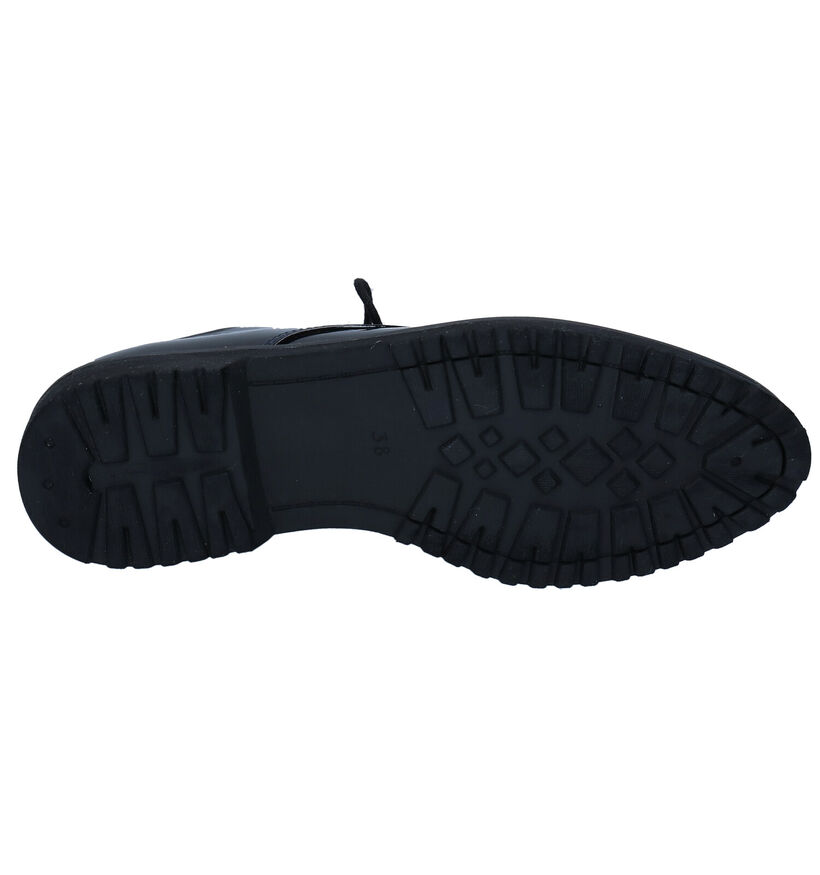 Marco Tozzi Feel Me Zwarte Veterschoenen in kunstleer (277623)