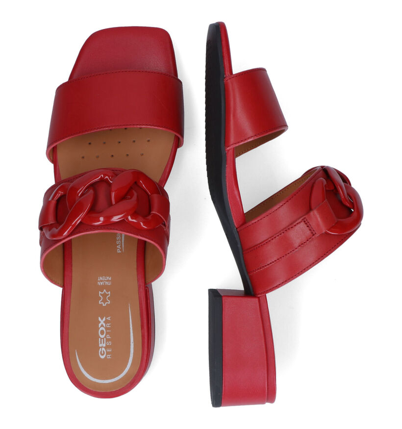 Geox Genziana Nu-pieds en Rouge pour femmes (311594)