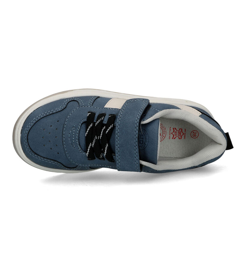 Hampton Bays Chaussures à scratch en Bleu pour garçons (320762) - pour semelles orthopédiques