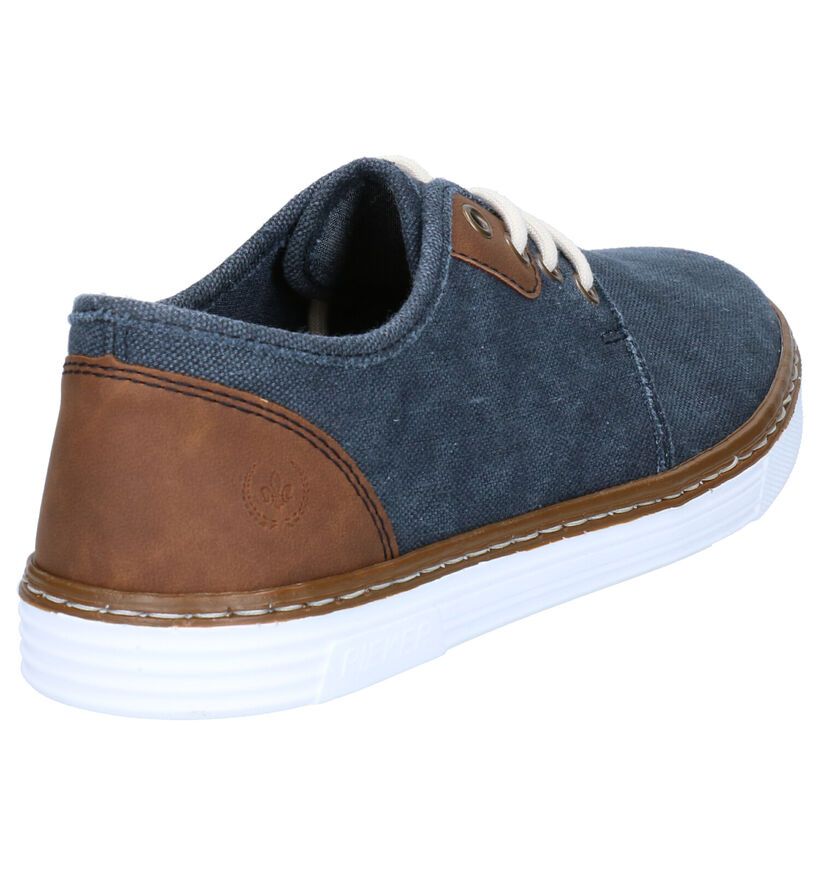 Rieker Chaussures basses en Bleu foncé en textile (273590)